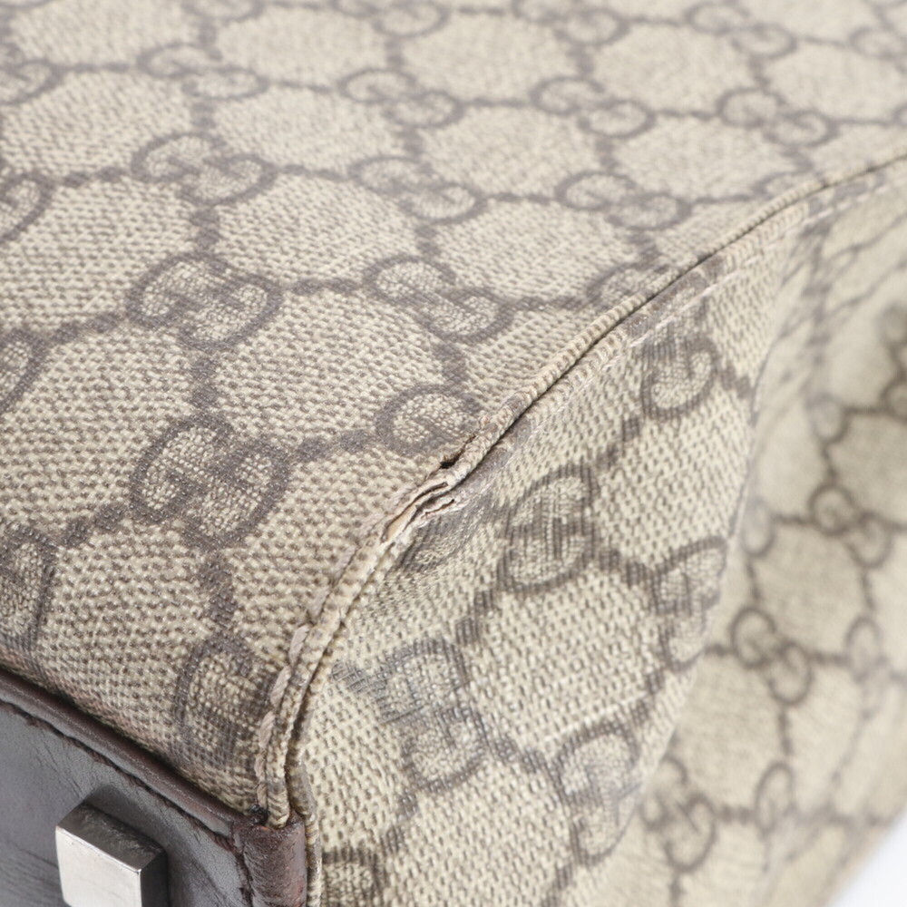 Gucci GG Supreme 91249 Leather Tote Bag, Handbag, Shoulder Brown, Women's - Picture 8 of 13